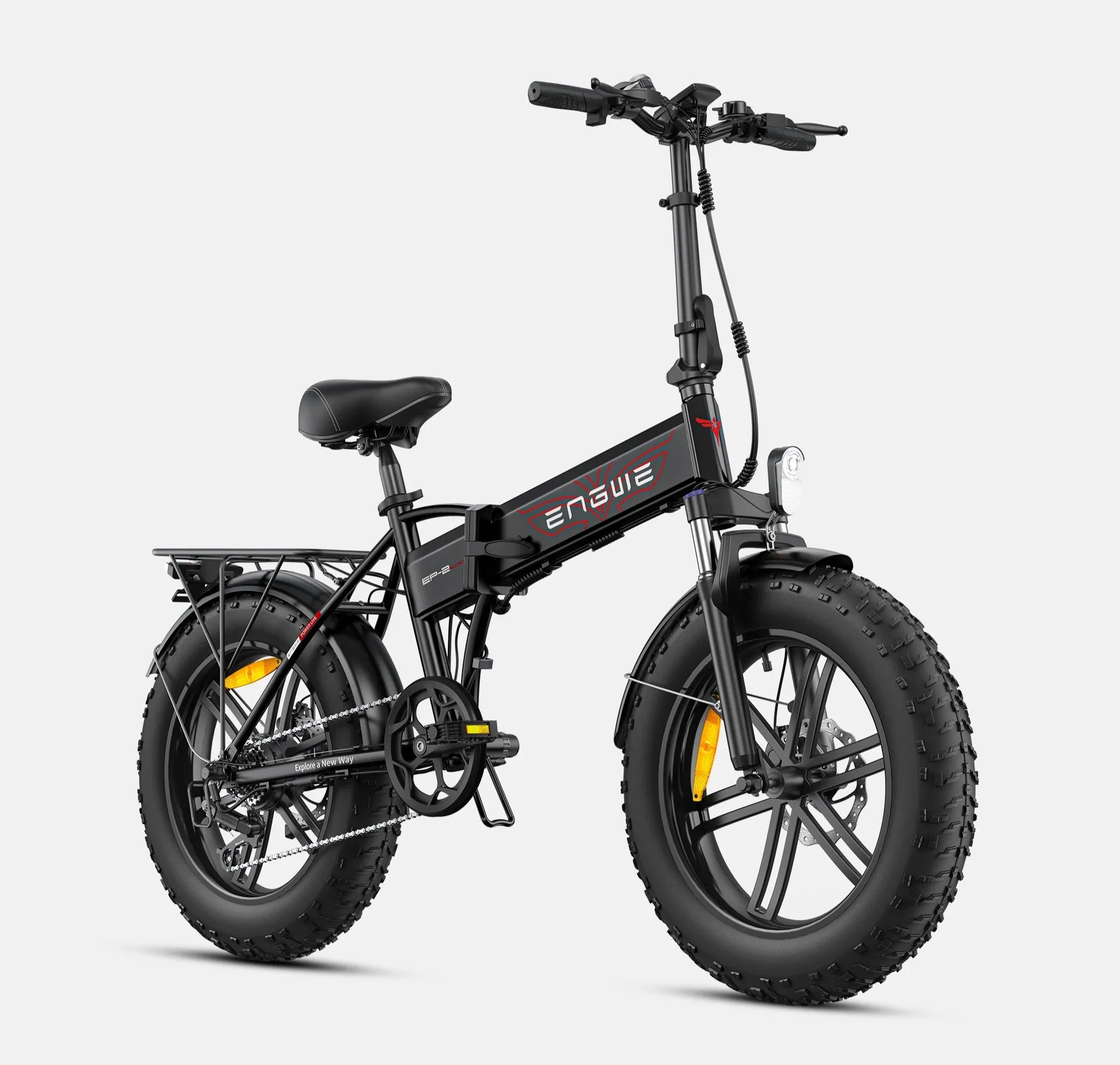 ENGWE EP-2 Boost Folding Electric Bike - Black - Lets Cycle, UK