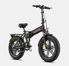 ENGWE EP-2 Boost Folding Electric Bike - Black - Lets Cycle, UK