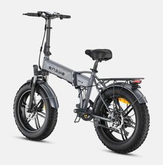 Back view of ENGWE EP-2 Boost Folding Electric Bike - Lets Cycle