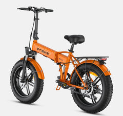 ENGWE EP-2 Boost Folding Electric Bike - Orange - Lets Cycle