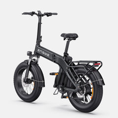 Side view of Black Engwe EP-2 3.0 Boost Electric Bike on a white background