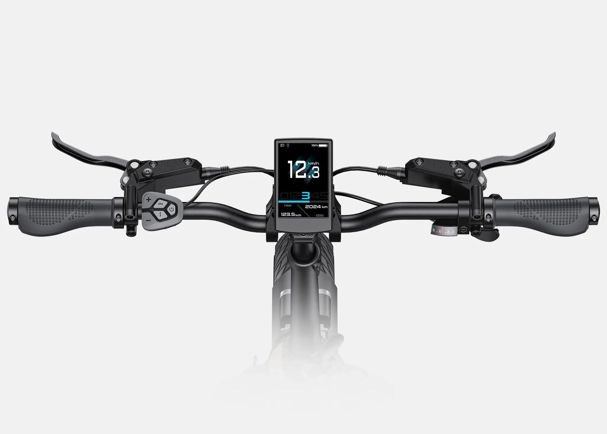 Handlebar view of Engwe L20 3.0 Pro Electric Bike