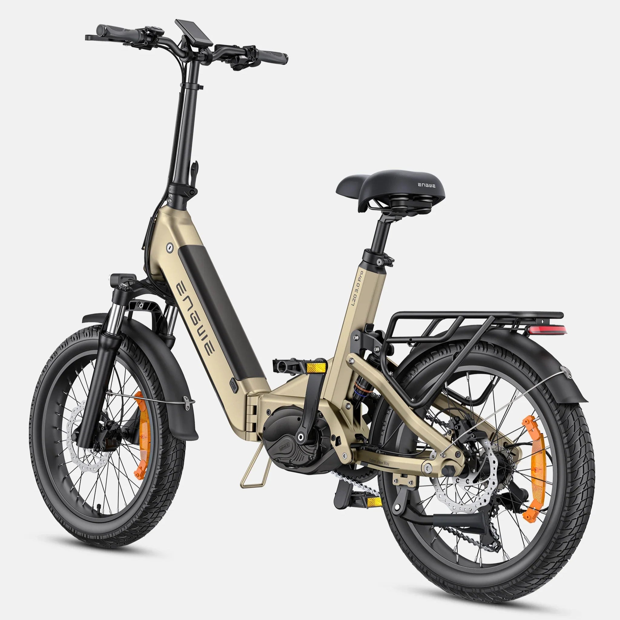 Back view of Engwe L20 3.0 Pro Electric Bike - Lets Cycle