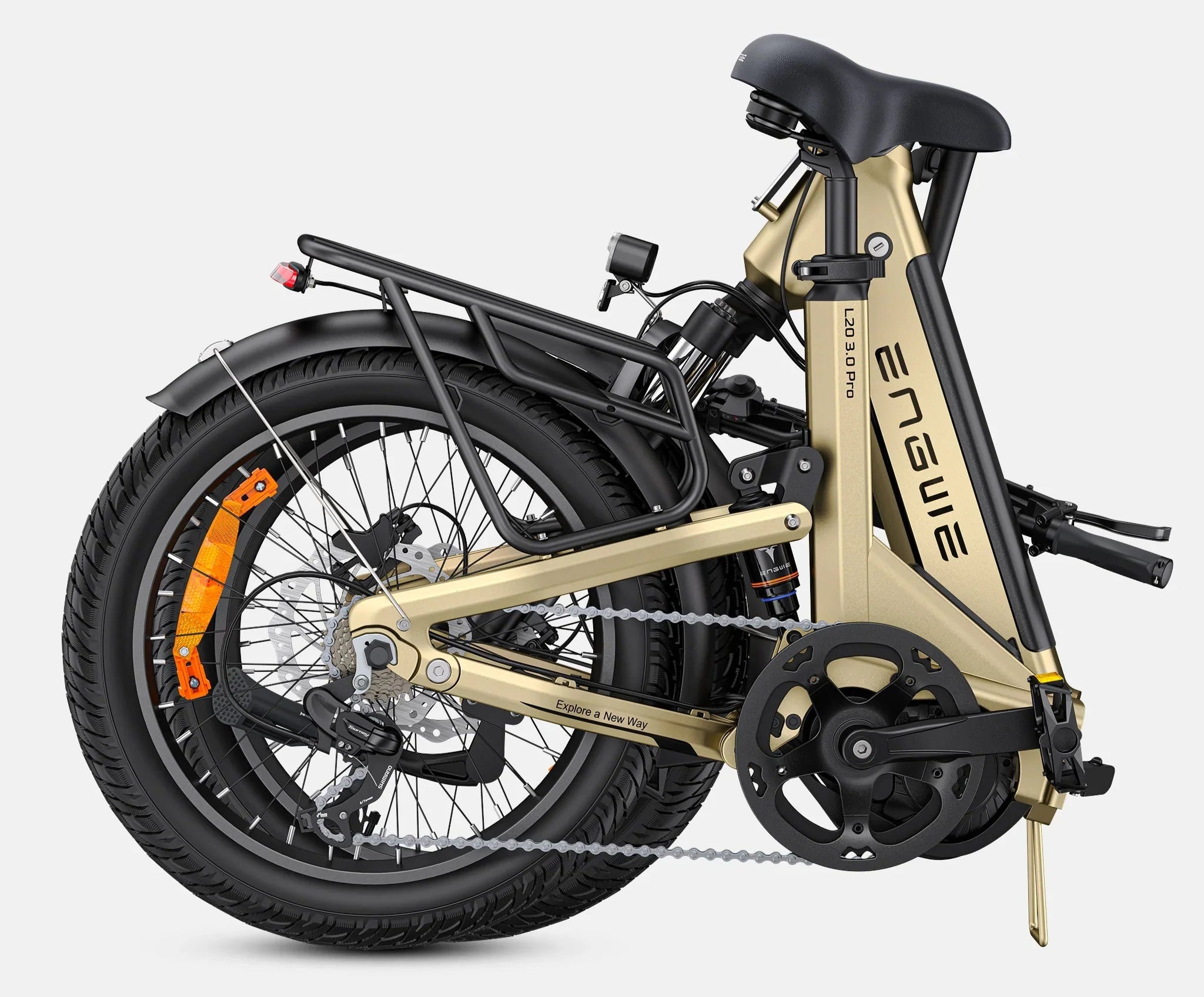 Folded view of Engwe L20 3.0 Pro Electric Bike