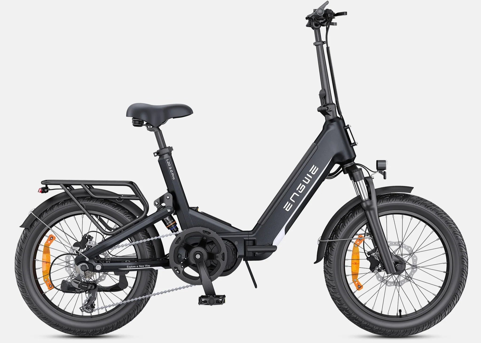 Black - Engwe L20 3.0 Pro Electric Bike