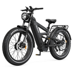 TESWAY X9 Ultra Dual Motor Electric Bike in black with Kenda tires on a white background