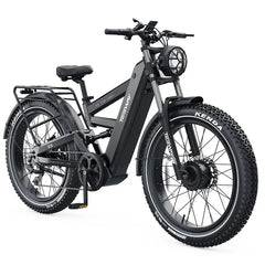 TESWAY X9 Ultra Dual Motor Electric Bike in black with visible branding on a white background