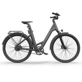 ADO Air 28 all-rounder urban electric bike in matte black, side view