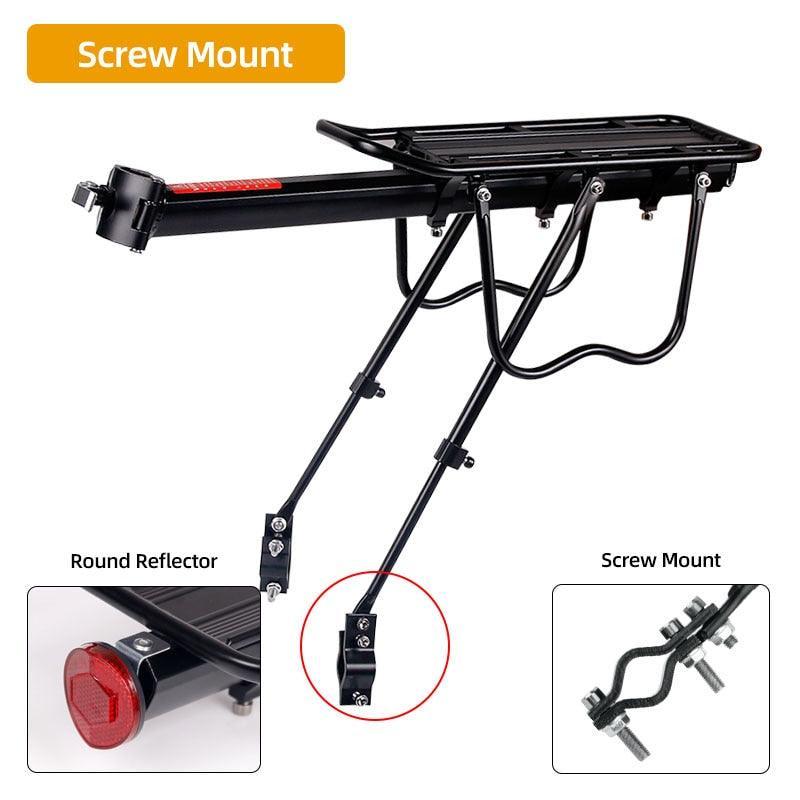 Deemount Bicycle Luggage Carrier Cargo Rear Rack Shelf Cycling Bag Stand Holder Trunk Fit 20-29'' Mtb &4.0'' Fat Bike - Pogo Cycles