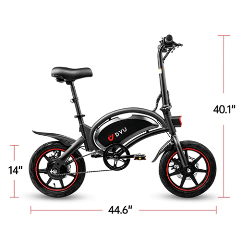 DYU D3F Upgraded Folding Electric Bike - Letscycle UK