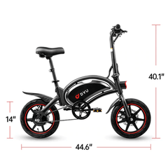 DYU D3F Upgraded Folding Electric Bike - Letscycle UK