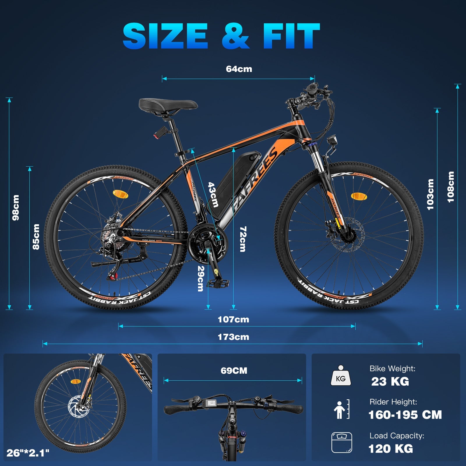 Fafrees 26 Hailong One Electric Bike - Letscycle UK