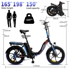 FAFREES F20 Folding Electric Bike - Letscycle UK