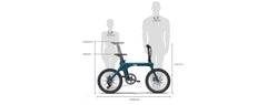 FIIDO X upgraded v2 Folding 250W Electric Bike - Letscycle UK