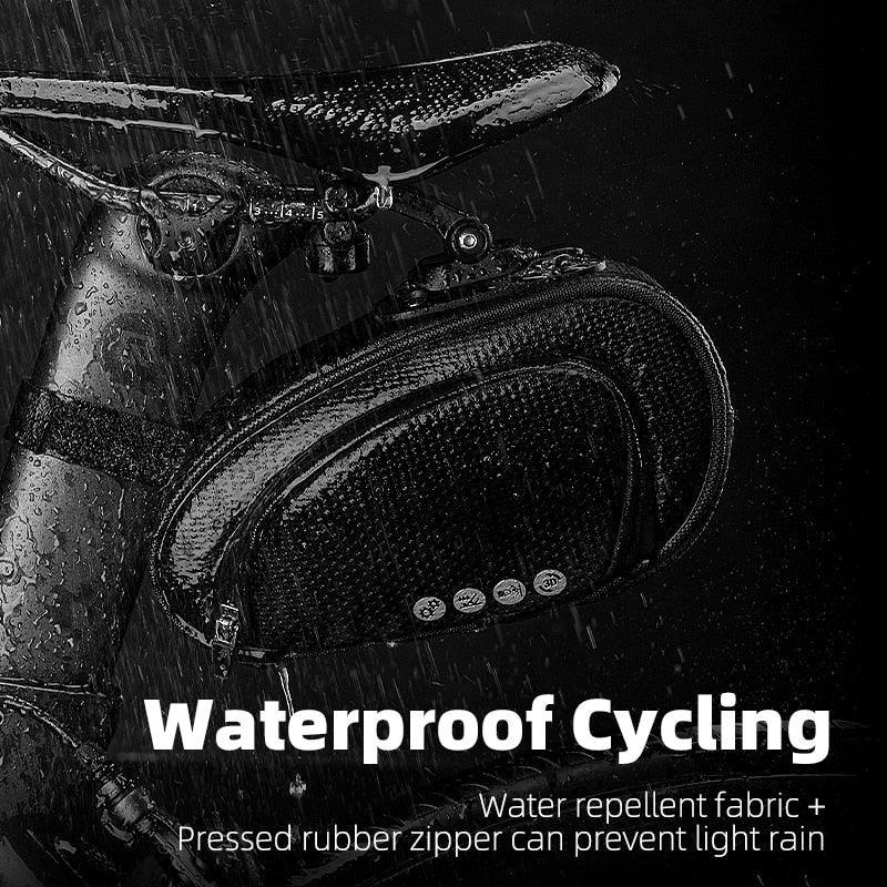 ROCKBROS Rainproof Bicycle Bag Shockproof Bike Saddle Bag For Refletive Rear Large Capatity Seatpost MTB Bike Bag Accessories - Pogo Cycles