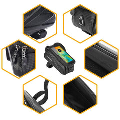 ThinkRider Bike Bag 2L Frame Front Tube Cycling Bag Bicycle Waterproof Phone Case Holder 7 Inches Touchscreen Bag Accessories - Pogo Cycles