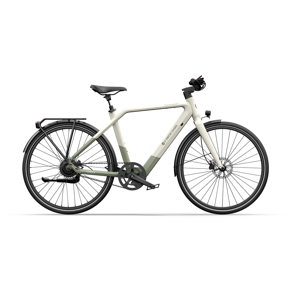 Gray ADO AIR 30 PRO|ULTRA Electric Bike with black tires on a transparent background
