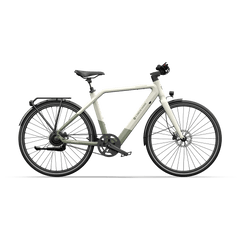 Gray ADO AIR 30 PRO|ULTRA Electric Bike with black tires on a transparent background