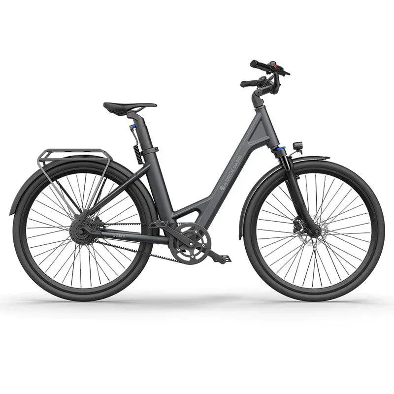 ADO Air 28 all-rounder urban electric bike in matte black, side view