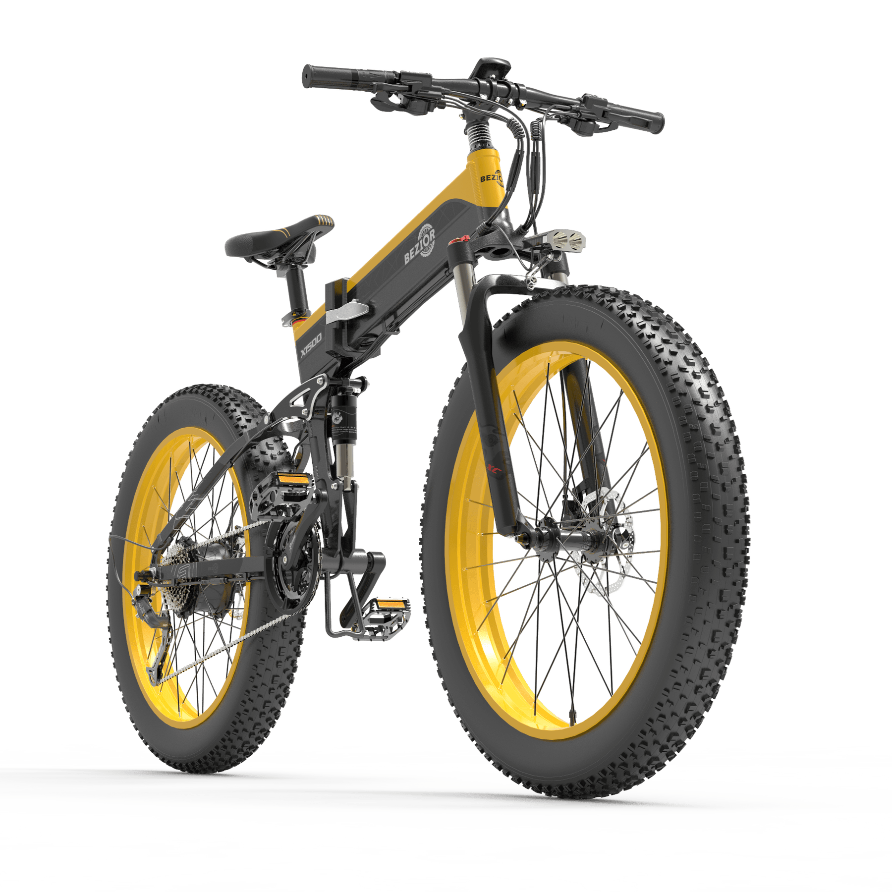 Bezior X1500 Folding Electric Mountain Bike - Pogo cycles UK -cycle to work scheme available