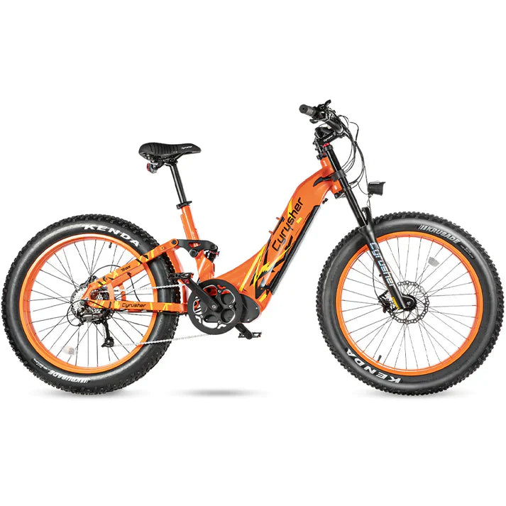 Cyrusher Trax Hybrid All Terrain Electric Bike Orange 24 Inch