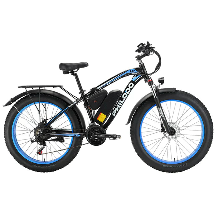 PHILODO H7 Pro All-Terrain Electric Fat Bike 26 Inch - Pogo cycles UK -cycle to work scheme available